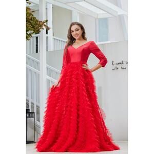 NEW JADORE the montana dress in red